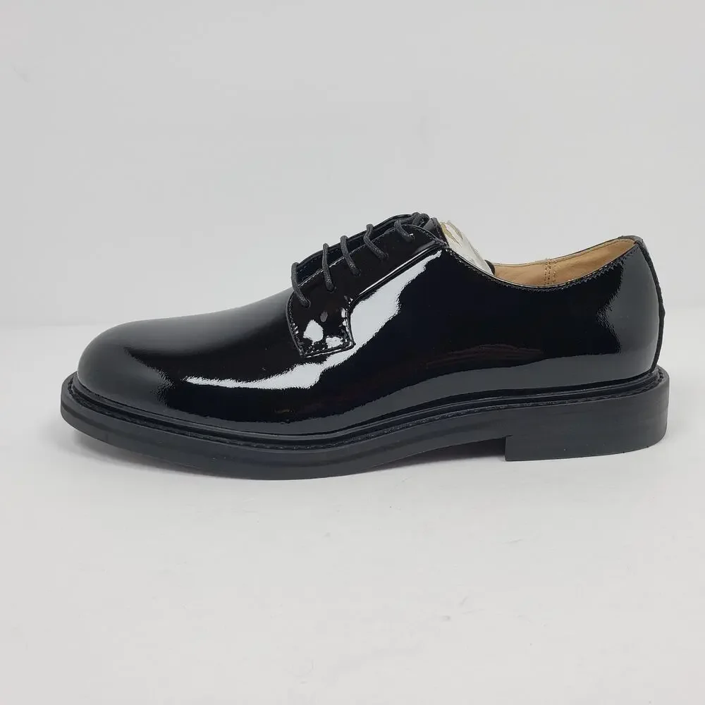 H&M Premium Mens Size EU 40 US 7.5 Black Patient Leather Dress Oxford Shoes